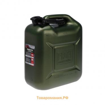 Канистра 3ton PROFI,  ЗЕЛЕНАЯ для топлива + крышка и лейка, 20 л