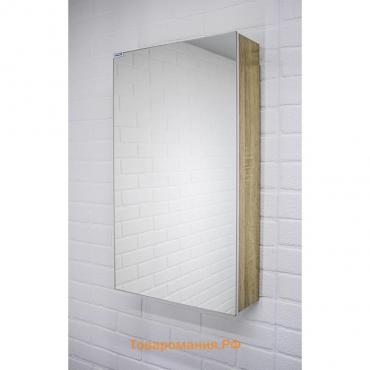 Зеркало шкаф для ванной комнаты Айсберг Мечта 40, Дуб сонома